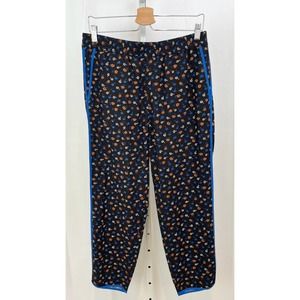 MADEWELL Prairie Posies Track Trouser Pants Prairie Floral True Black Blue M